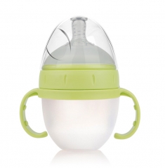 5oz Natural Silicone Feeding Bottle with Handles