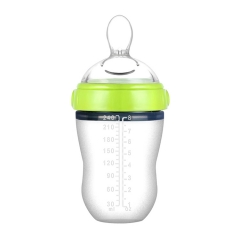 Super Wide Neck Baby Silicone Bottle for Babies from 0 to 24 months 8oz