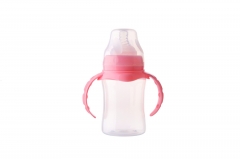 Wide Neck Plastic Baby Feeding Bottle With Handle