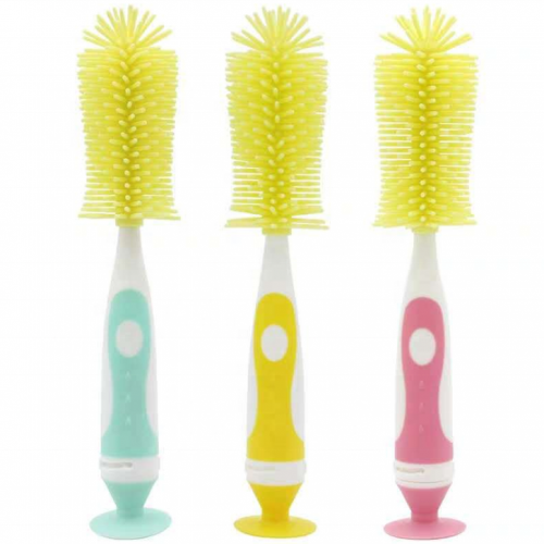 2 in 1 Standable Silicone Baby Bottles Cleaning Brushes