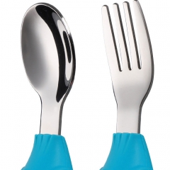 Stainless Steel Short Training Fork Spoon Set