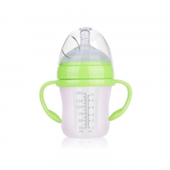 180ml Wide Neck Silicone Spout Water Bottle