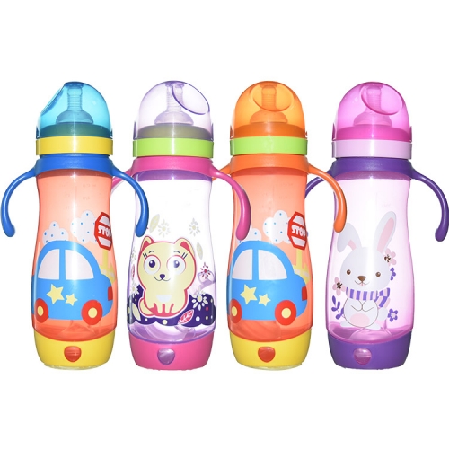 15oz Big Size Cartoon Printed PP Baby Feeding Bottle