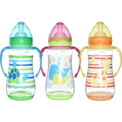 5oz/12oz PP Baby Feeding Bottle with Handle and Base