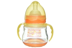 5oz/12oz PP Baby Feeding Bottle with Handle and Base