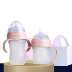 Transaprent Silicone Feeding Bottle 180ml/270ml