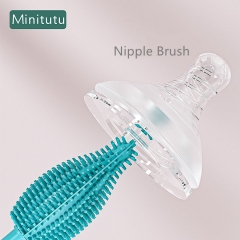 Silicone Nipple Baby Feeding Bottle Brush