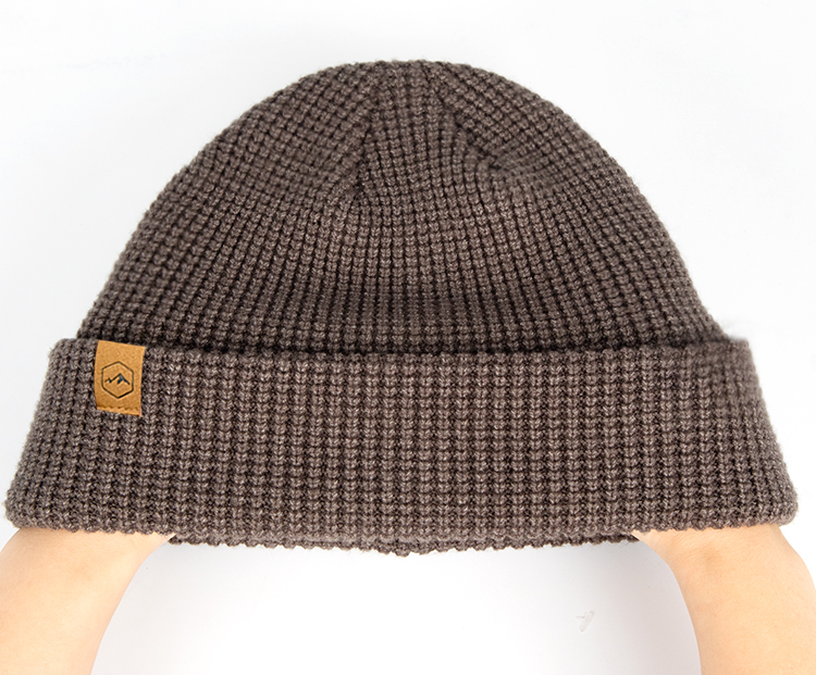 Chunky Waffle Knit Cuffed Beanie