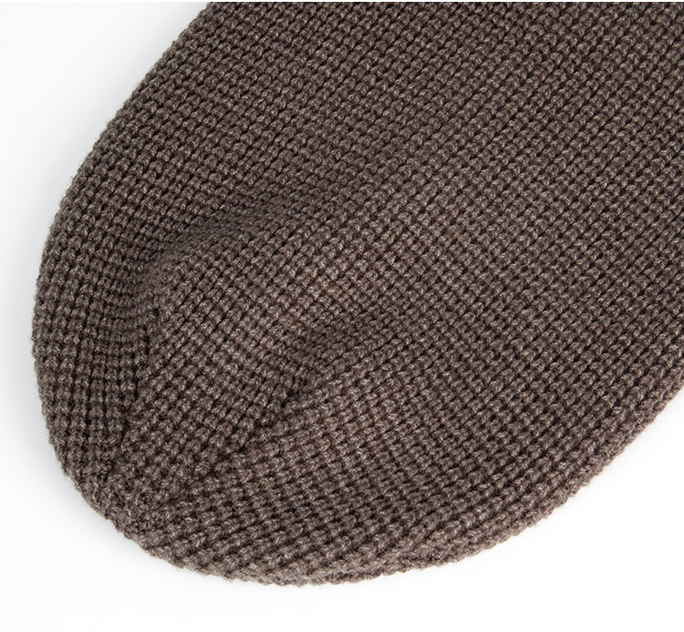 Chunky Waffle Knit Cuffed Beanie
