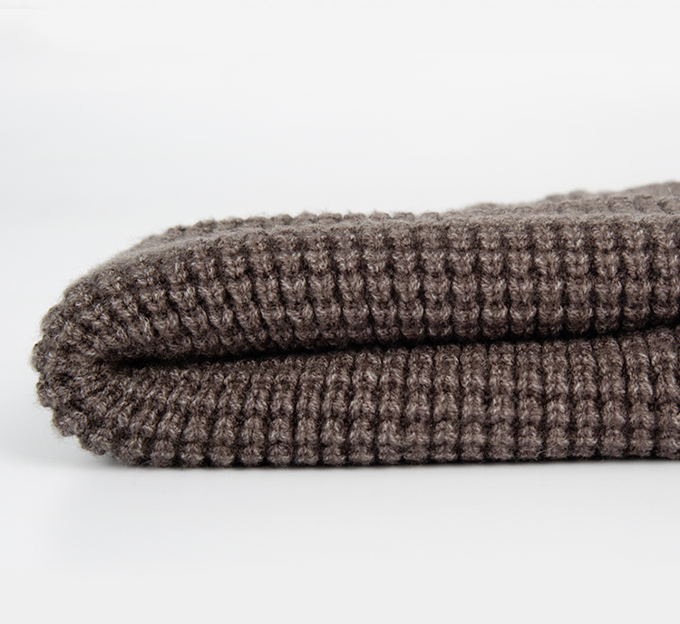 Chunky Waffle Knit Cuffed Beanie