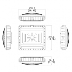 70W Canopy Light