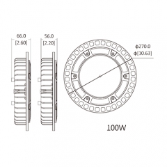 100W 圆形工矿灯