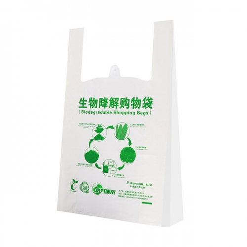 High Quality Vivid Printing Bio Natural Degradebale Compostable Handle Bags