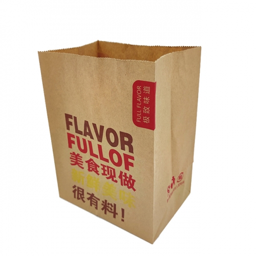 Disposable Colourful Logo Printed Different Sizes Bread Paper Bags