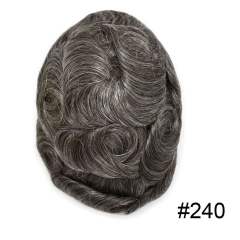 240# Darkest Brown with 40% Grey Hair