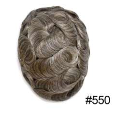 550# Medium Light Brown with 50% Grey Hair