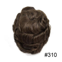 310# dark Brown with 10% Synthetic Grey Hair