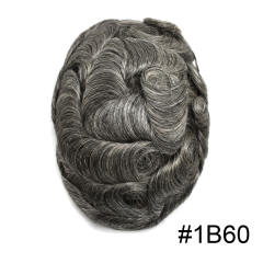 1B60% Off Black with Synthetic Grey hair