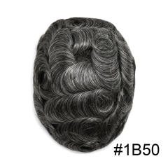 1B50% Off Black with 50% Synthetic Grey hair