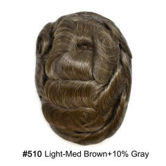 #510 5# MEDIUM LIGHT BROWN WITH 10% SYNTHETIC GREY