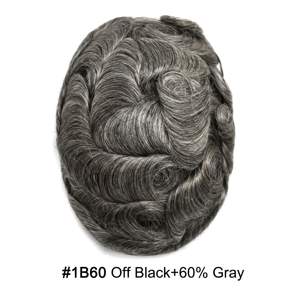 1B60# OFF BLACK with 60% gray hair