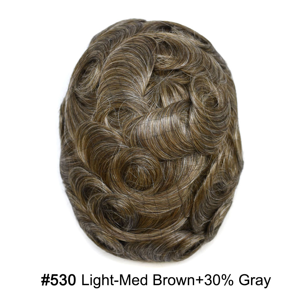 530 Medium Light Brown with 30%gray hair#