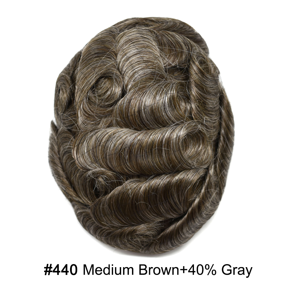 440 Medium Brown with 40%gray hair#