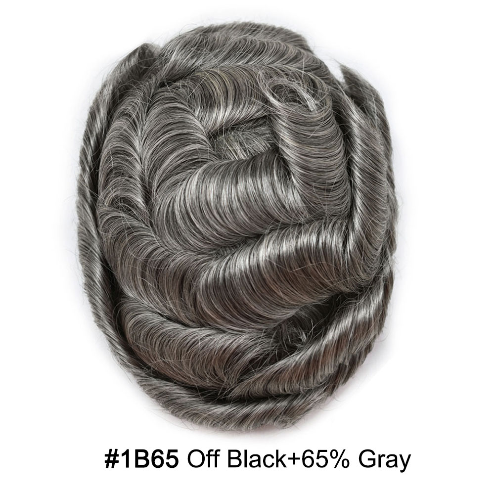 1B65# OFF BLACK with 65% gray hair
