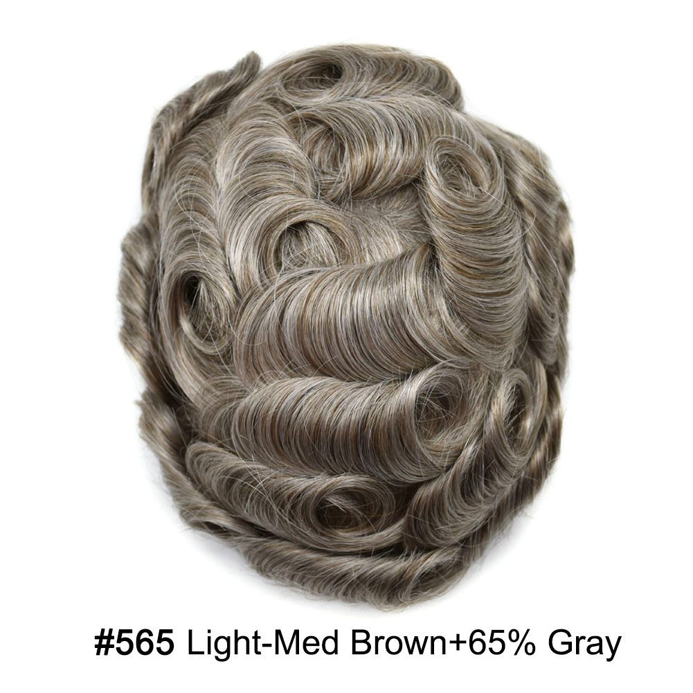 565 Medium Light Brown with 65%gray hair#