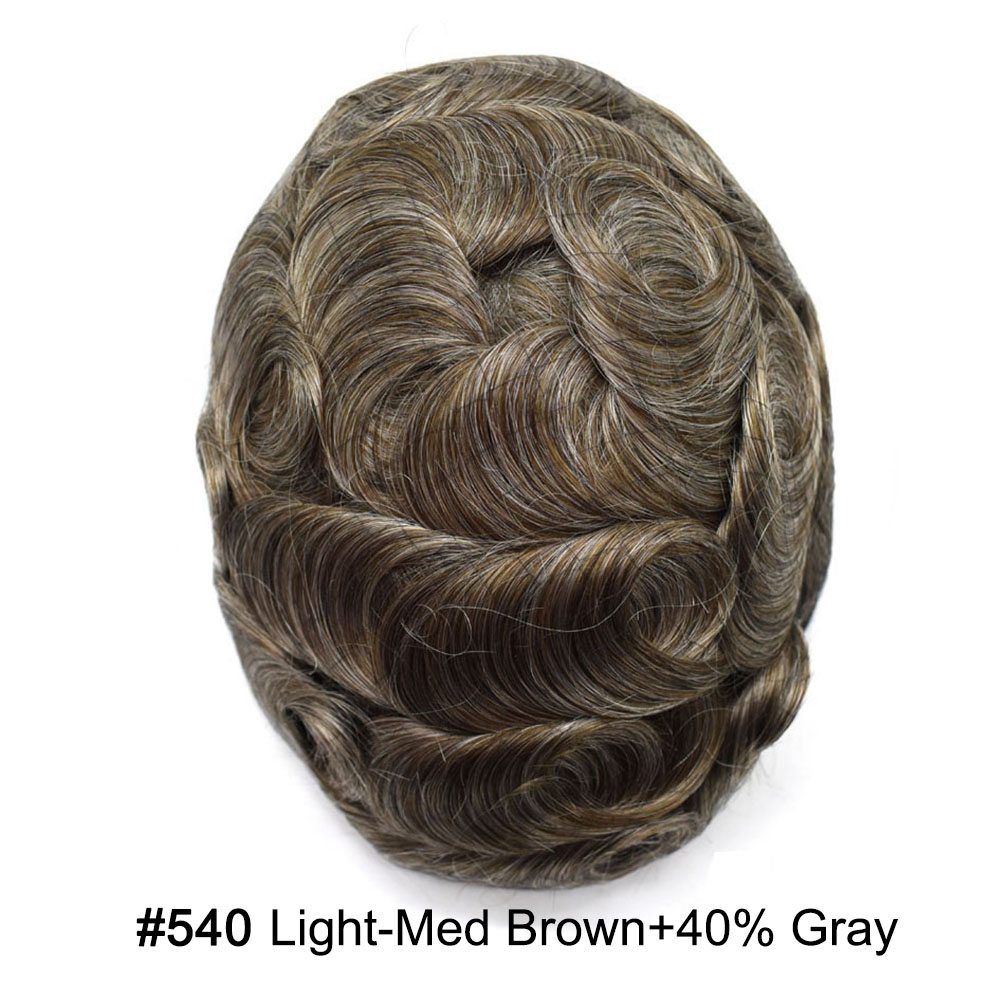 540 Medium Light Brown with 40%gray hair#