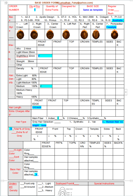 Order Form