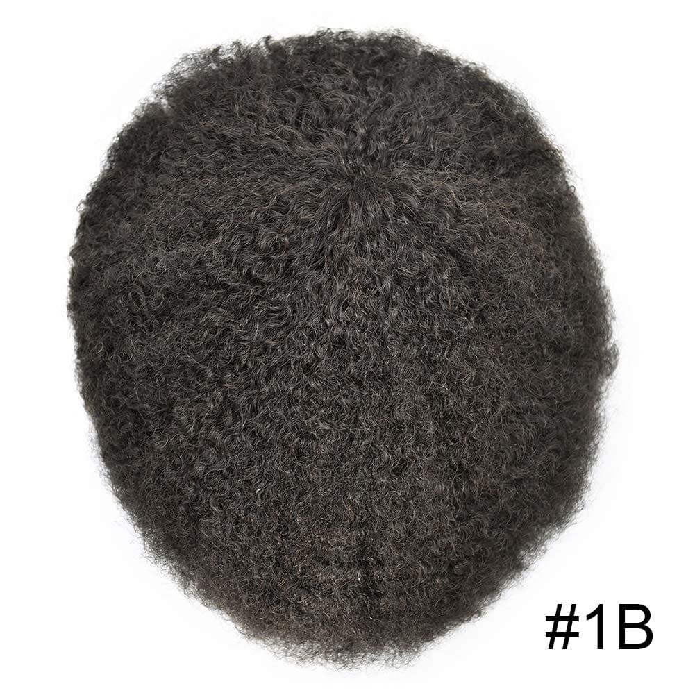 PU AFRO Men's Toupee