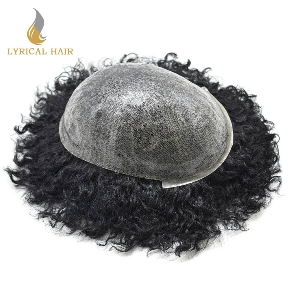 PU AFRO Men's Toupee