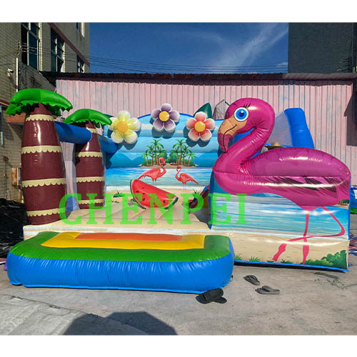 Flamingo bouncy castle for sale China inflatables factory