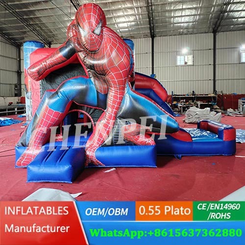 Spiderman bouncy castle combo for sale