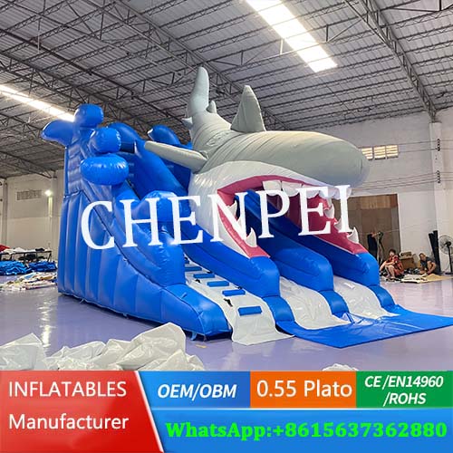 New shark inflatable slide for sale