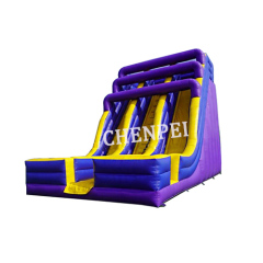 Dual lanes Large commercial inflatable slide for sale inflatable dry slide
