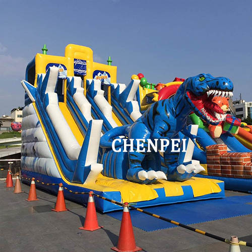 Dinosaur inflatable slide for sale infltable slide supplier