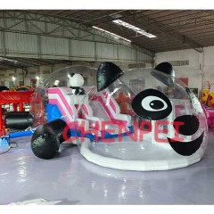 Panda inflatable bubble house for kids