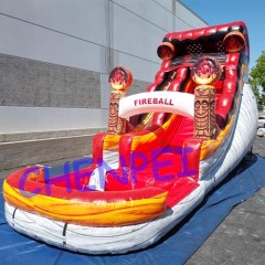 Fireball inflatable water slide for sale
