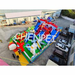 Transformers bouncy castle with slide combo large bouncy castle