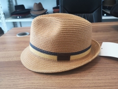 Fedora paper braid hat