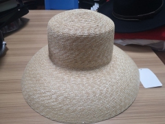 Fine wheat braid hat