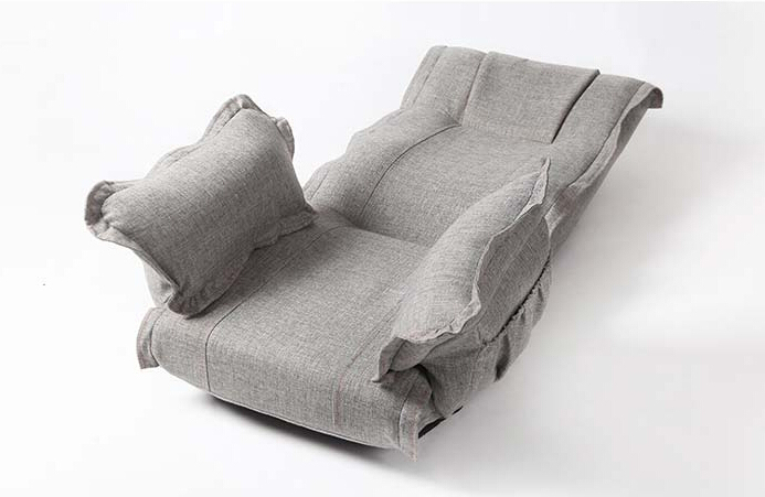 Modern Foldable Floor Swivel Chair 360 Degree Rotation Living Room Furniture Large Folding Floor Relax Upholstered Armchair