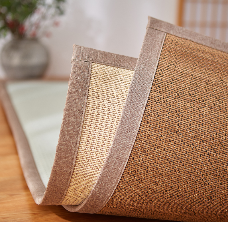 Bamboo Carpet Japanese Tatami Mat Design Area Rugs Breathable Bedroom Living Room Anti-Skid Washable Home Floor Rug Rectangle