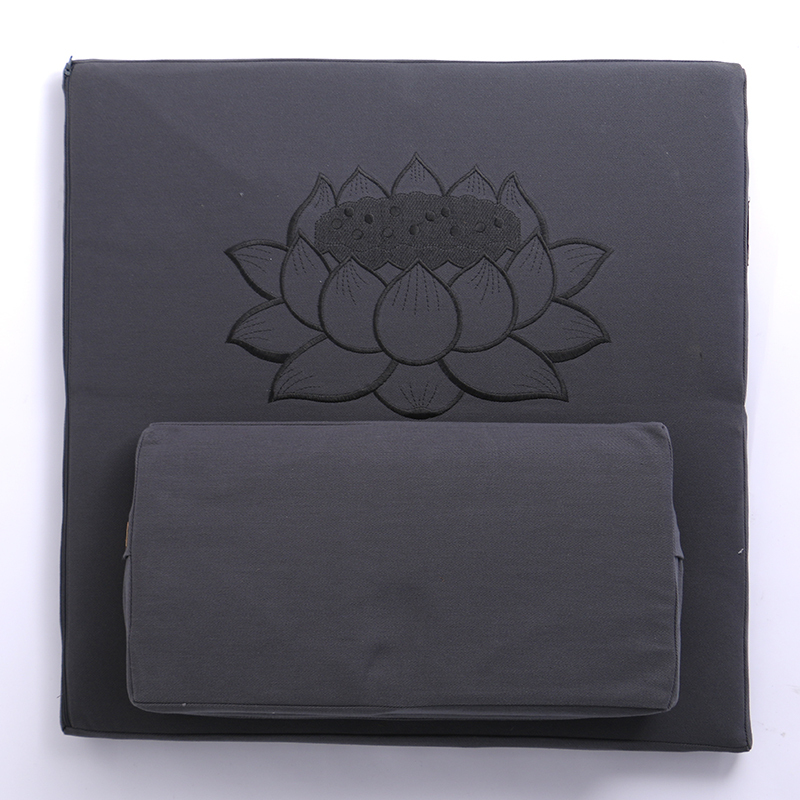 Deluxe Zafu &amp; Zabuton 2 Piece Set - Yoga/Meditation Cushions Square 60/70/80cm Japanese Zafu Floor Cushion Lotus Meditation