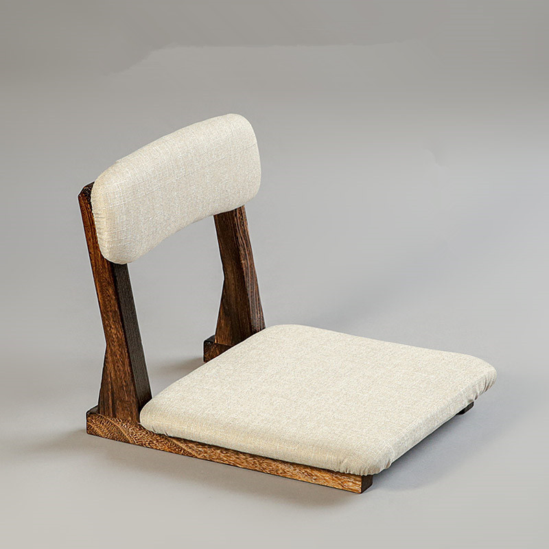 Japanese Style Tatami Meditation Legless Chair Bay Window Backrest Zaisu Chair Cushion Floor Seating Ergonomic Seat Lazy Sofa