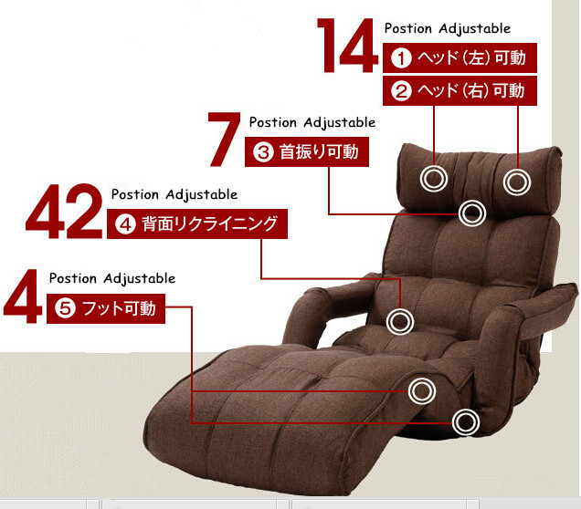Modern Folding Chaise Lounge Sofa Japanese Style Foldable Single Sofa Bed 6 Colors Living Room Furniture Lounge Chair Daybed