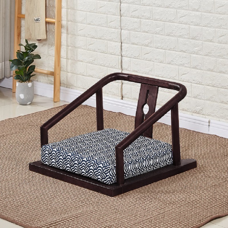 Tatami Legless Floor Zaisu Chairs Armchair Asian Furniture in Traditional Japanese Sitting Style Seat for Tatami Living Room