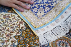 tapis en soie fait à la main